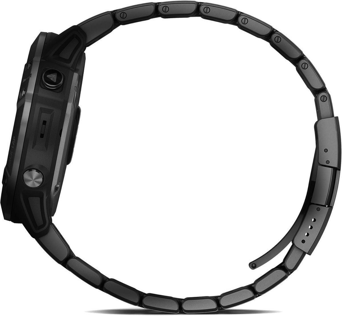 Stravo Titanium Bandje voor Garmin Fenix 9/9 Pro 47mm, Fenix 8/8 Pro 47mm, Fenix E, Fenix 7/7 Pro, Fenix 6/6 Pro, Fenix 5/5 Plus & Epix/Epix Pro Gen 2 47mm – QuickFit 22mm Horlogebandje – Zwart thumbnail 4