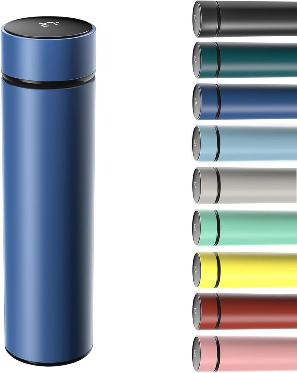 Vacuüm Thermosfles 500 ml - Roestvrij Staal met LED Temperatuurweergave - Ideaal voor Warm en Koud Drankjes