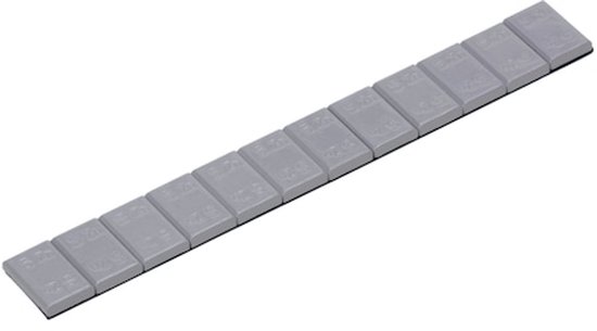 Wurth - Zinken plakgewicht voor afsnijden - Zinken plakgewicht Voor aluminium velgen van auto’s x 100 st Lengte 153 mm
