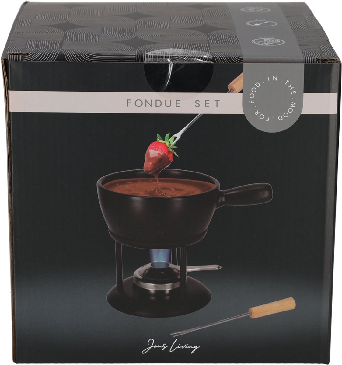 JENS Living Fondue Set Zwart Large – foto 4