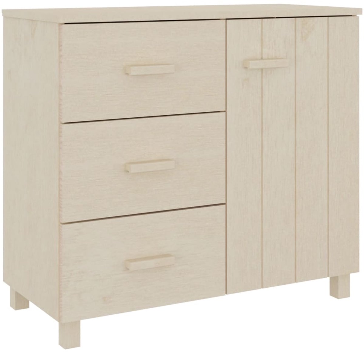 vidaXL Salontafel - Dressoir - Dressoir HAMAR 90x40x80 cm massief grenenhout honingbruin - Houtmeubilair - Grenenhouten Dressoir - Bruine Dressoir