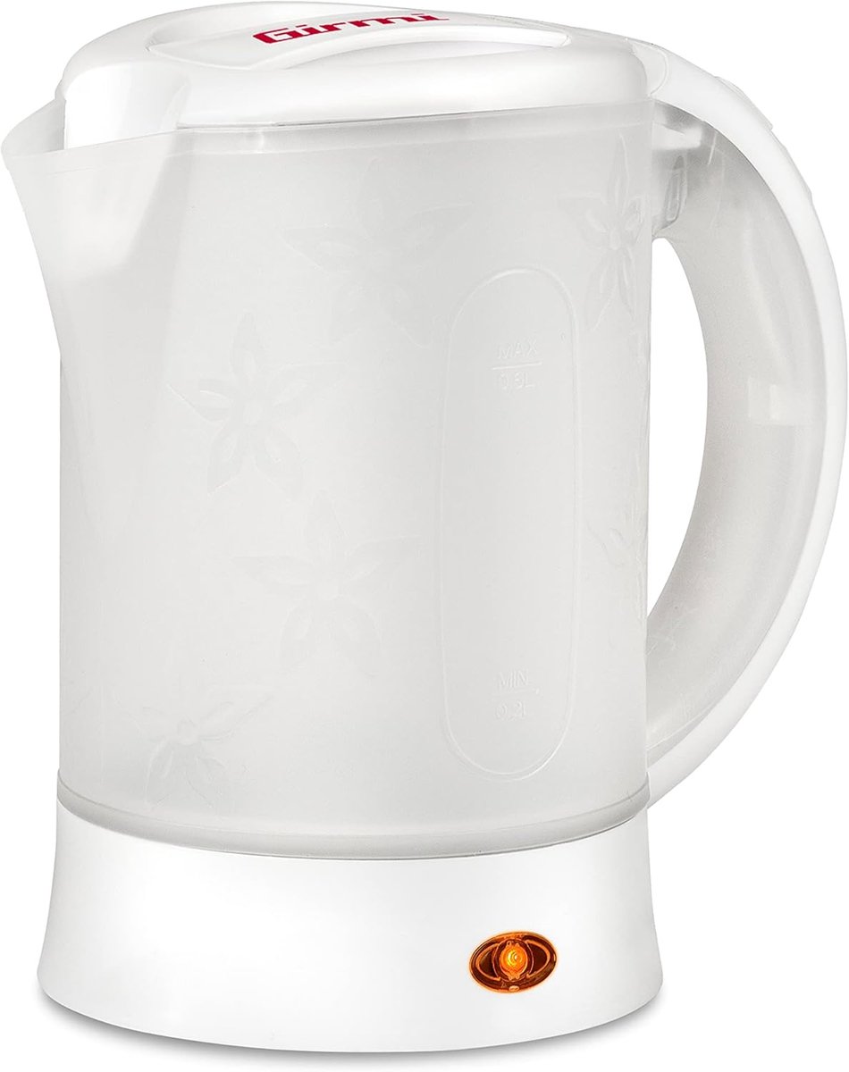 Reiswaterkoker 0,6 Liter - 600 W met 2 Bekers en Maatbeker - Wit
