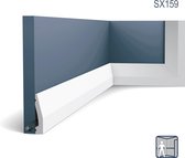 Plint Orac Decor SX159 AXXENT multifunctionele plint wandlijst sierlijst modern design wit 2 m