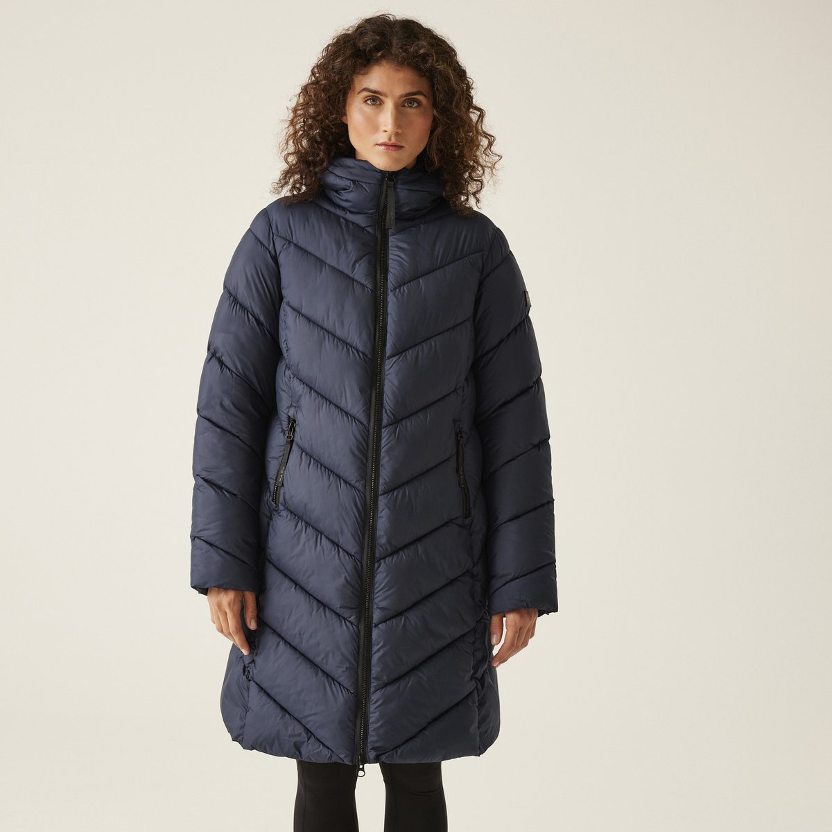 Gevulde Jas Wandelen Dames Andia Ii Blauw