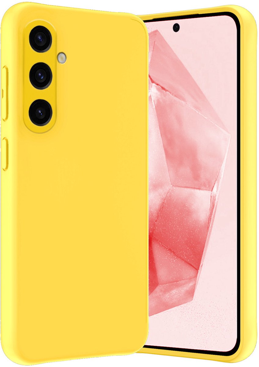 Hoesje - Geschikt voor Samsung Galaxy A36 - Sterk & Shockproof - Hoes Cover - Siliconen Case - Geel