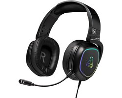The G-Lab Korp Promenthium Headset Bedraad en draadloos Hoofdband Gamen Bluetooth Zwart