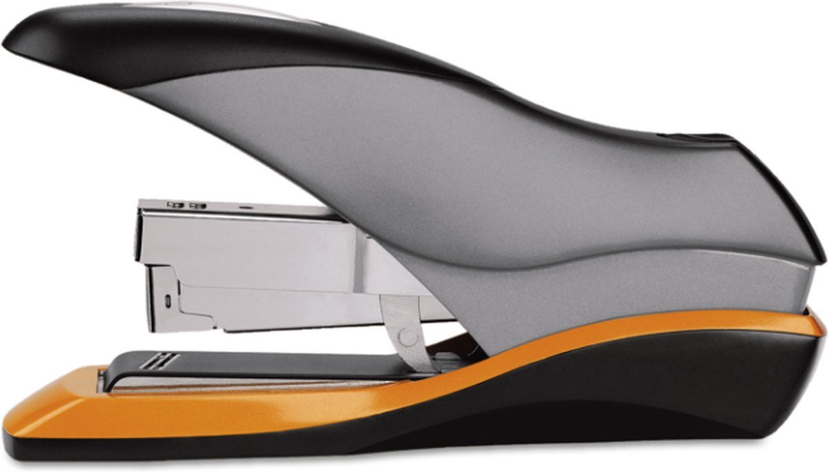 Optima 70 desktopnietmachine, capaciteit van 70 vel, zilver/zwart/oranje