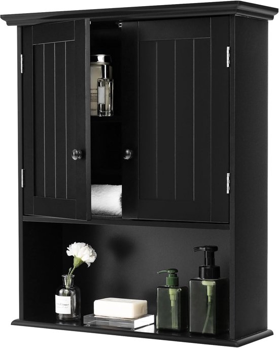 Badkamerkast In Wit, 1 Stuk. Functionele Hangkast Voor De Badkamer Ideaal Als Wandkast Afmetingen 40 X 60 X 25 Cm