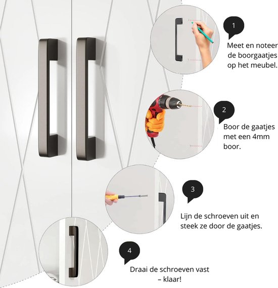 Greep etsee mat messing 160mm | Webshop
