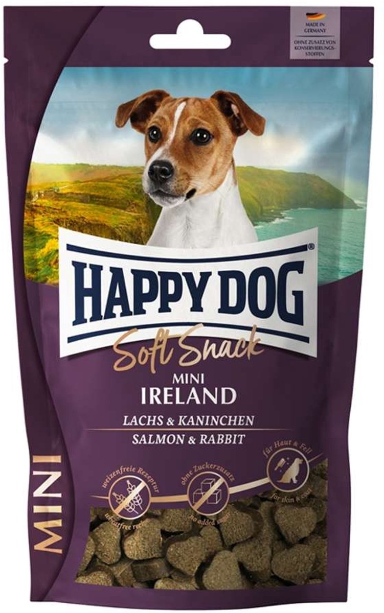 Happy Dog - Zachte snack Mini 10x100g - Ierland Zalm & Konijn