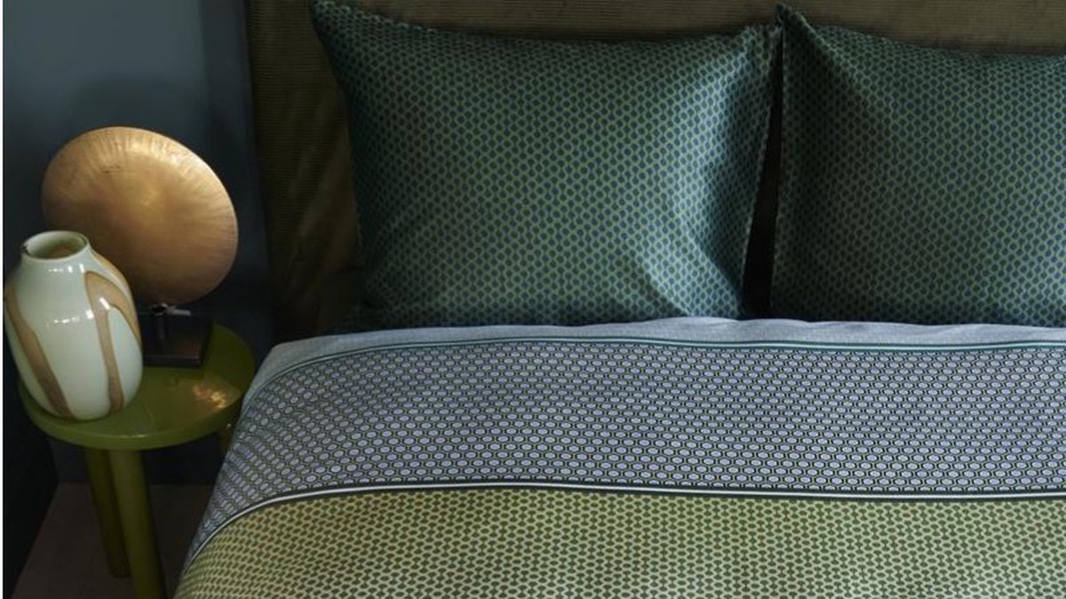 Beddinghouse Romeo dekbedovertrek - Tweepersoons - 200x200/220 cm - Blauw Groen