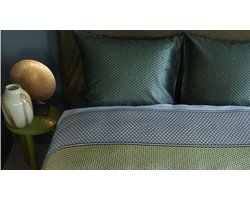 Beddinghouse Romeo dekbedovertrek - Tweepersoons - 200x200/220 cm - Blauw Groen