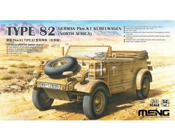 Meng Model Modelbouwpakket Militaire voertuigen - MENG VS015 Type 82 Duitse Pkw.K1 Kubelwagen - Noord-Afrika - Militair Voertuig Plastic - 1:35 - Modelbouw