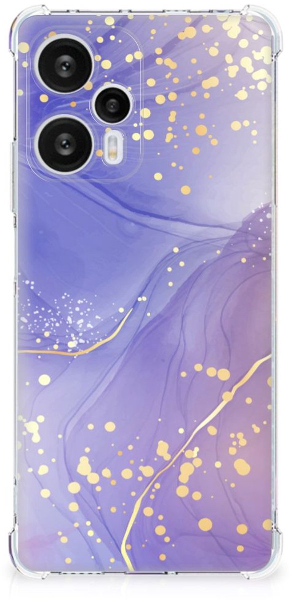 Back Cover voor Xiaomi Poco F5 Watercolor Paars