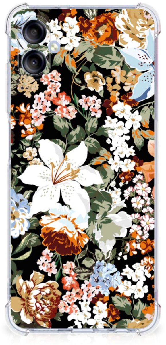 Case voor Samsung Galaxy A05 Dark Flowers