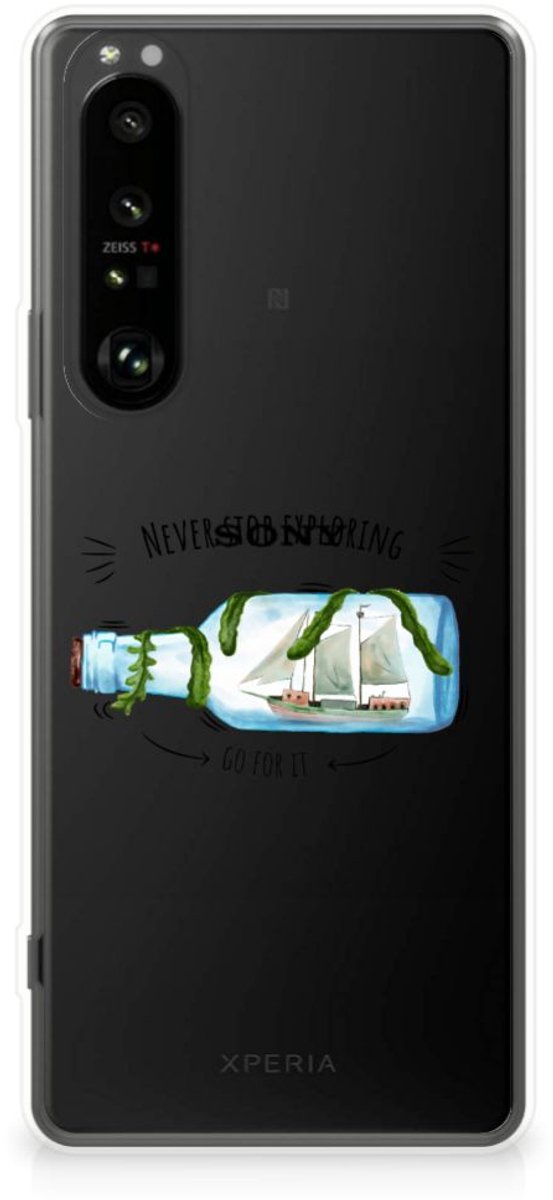 Sony Xperia 1 III Telefoonhoesje met Naam Boho Bottle