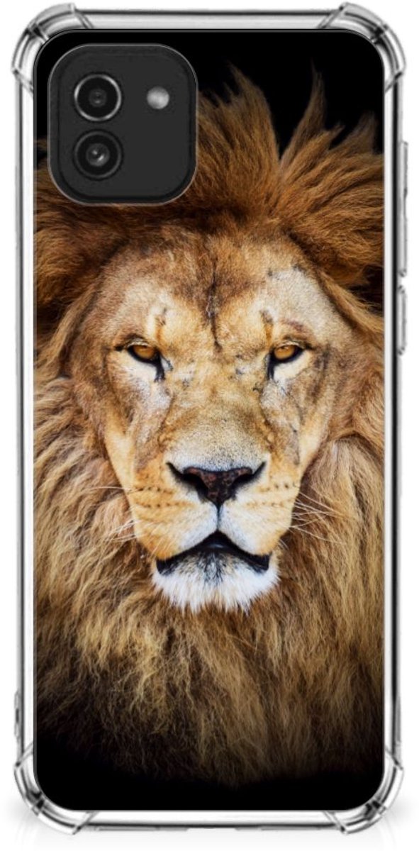 Samsung Galaxy A03 Case Anti-shock Leeuw