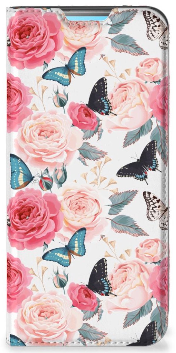 Xiaomi Redmi 10 Smart Cover Butterfly Roses