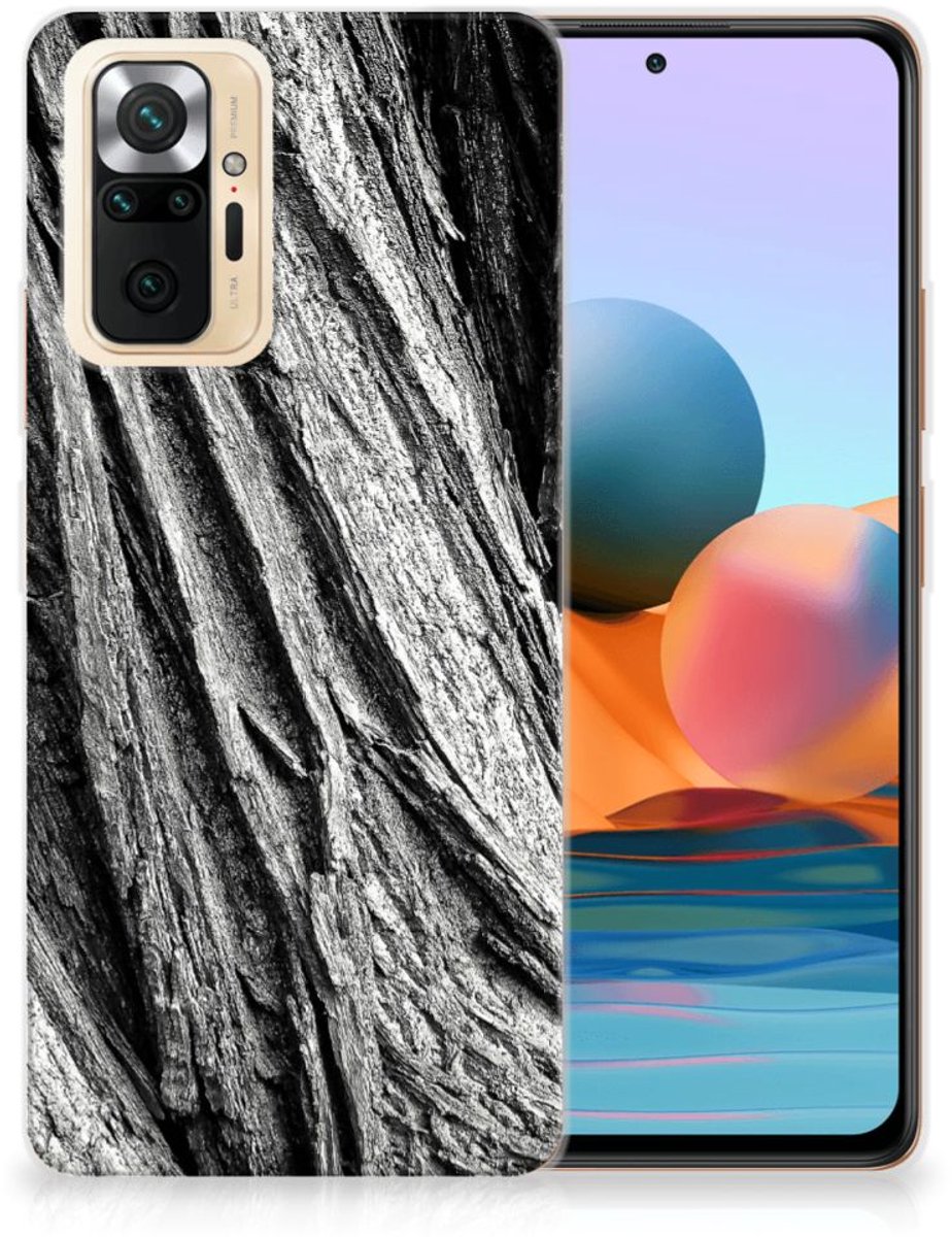 Bumper Hoesje Xiaomi Redmi Note 10 Pro Boomschors Grijs