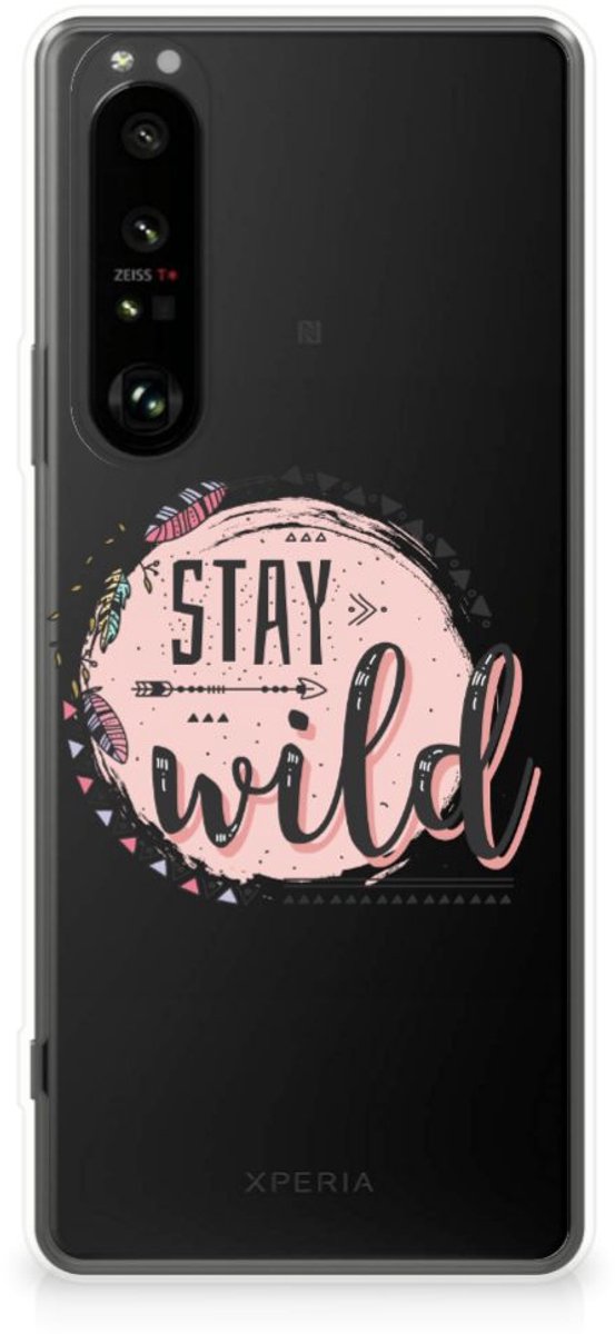 Sony Xperia 1 III Telefoonhoesje met Naam Boho Stay Wild