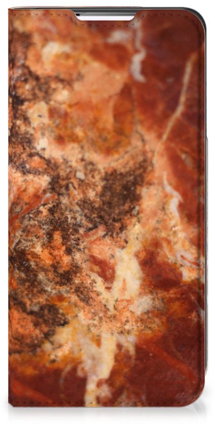 Stand Case Samsung Galaxy S22 Plus Smartphone Case Marble Marron