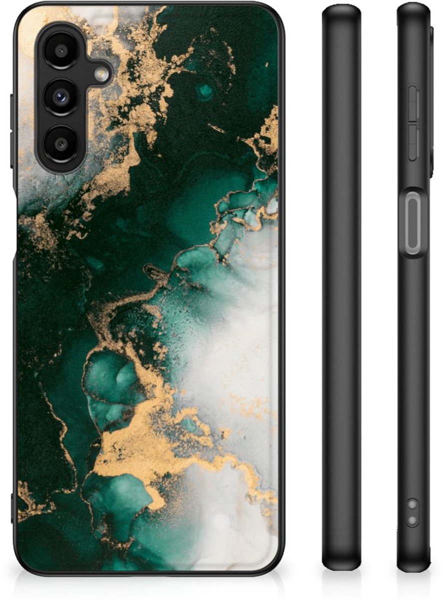 Marmeren Print Telefoonhoesje voor Samsung Galaxy A14 5G Marmer Groen