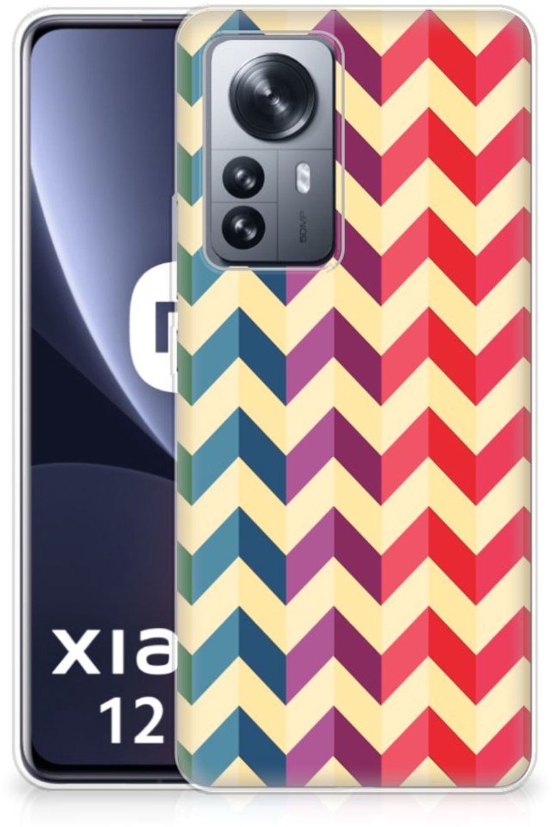 Xiaomi 12 Pro TPU bumper Zigzag Multi Color