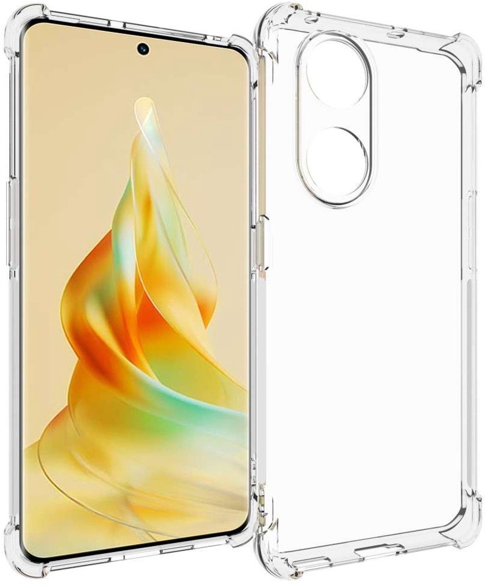 Anti-shock Back Cover voor de OPPO A98 Transparant