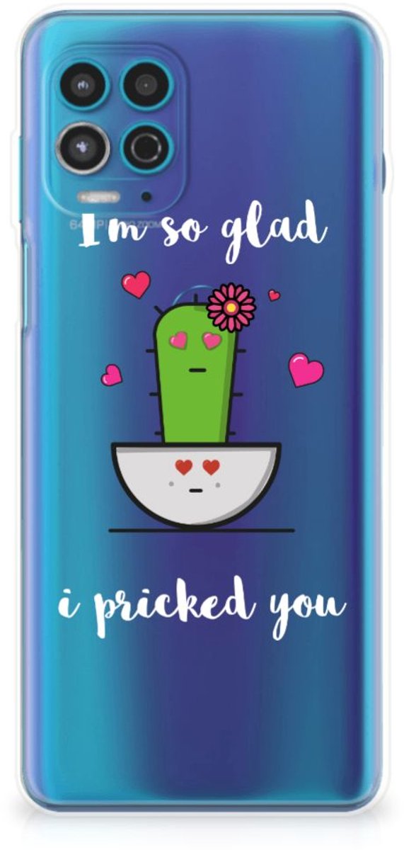 Motorola Moto G100 Telefoonhoesje met Naam Cactus Glad