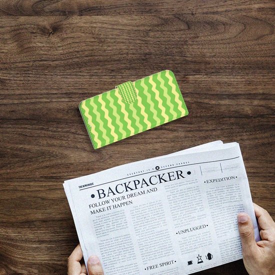 Coque OnePlus 9 Book Case Vagues Vert