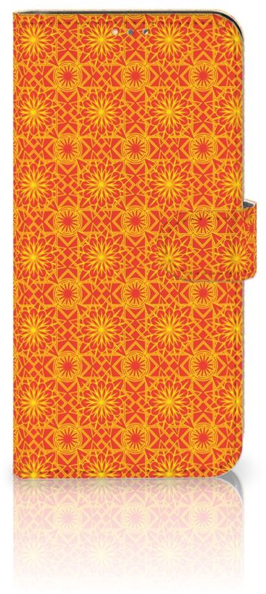 Etui portefeuille OPPO A15 Etui pour téléphone Batik Orange