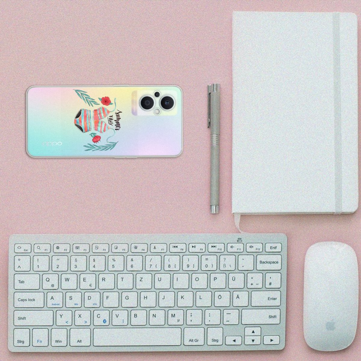 OPPO Reno8 Lite Telefoonhoesje met Naam Boho Summer
