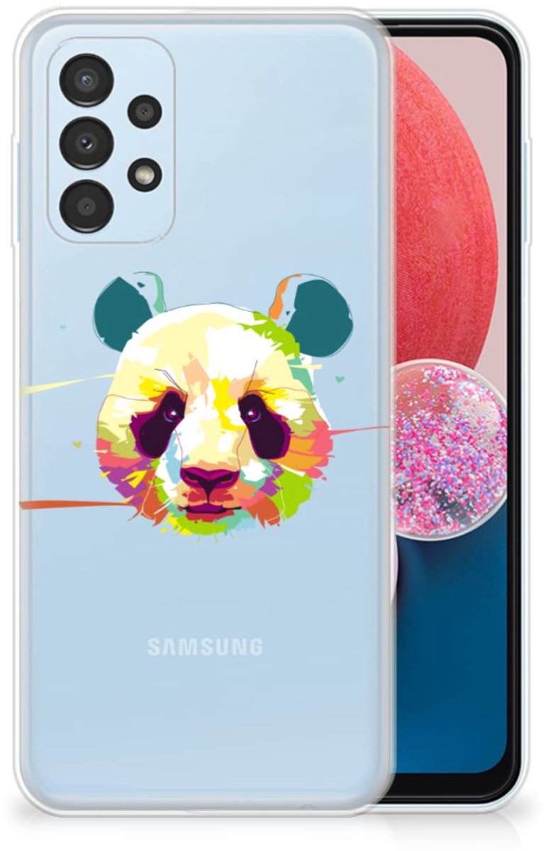Samsung Galaxy A13 4G Telefoonhoesje met Naam Panda Color
