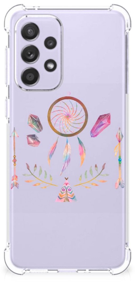 Samsung Galaxy A33 Stevig Bumper Hoesje Boho Dreamcatcher