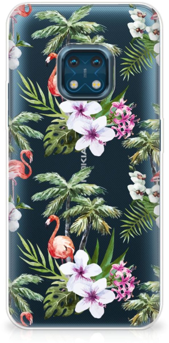 Nokia XR20 TPU Hoesje Flamingo Palms