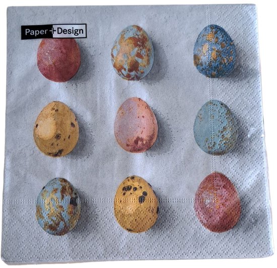 Serviettes Duni Dreamy Eggs 33x33cm