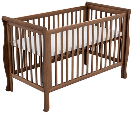 Novi at Home Gala Ledikant - Walnut - 60x120 cm - Bodem verstelbaar in 3 verschillende hoogtes