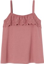Vertbaudet Top fille à franges en broderie anglaise