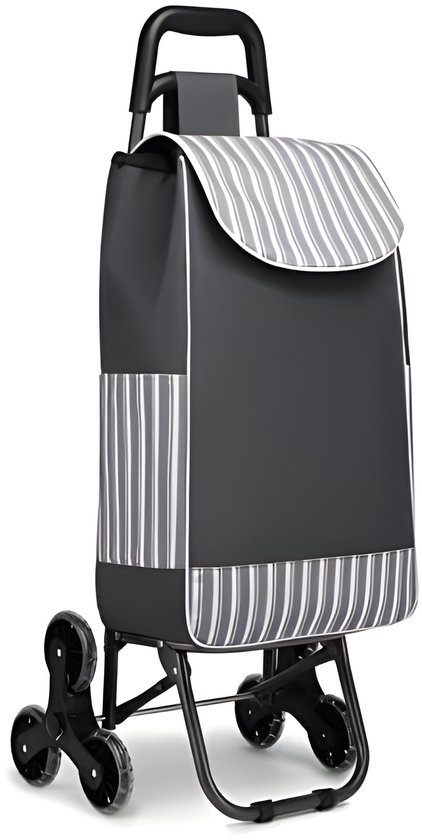 COSTWAY Boodschappentrolley inklapbaar, 50 liter, winkelwagen