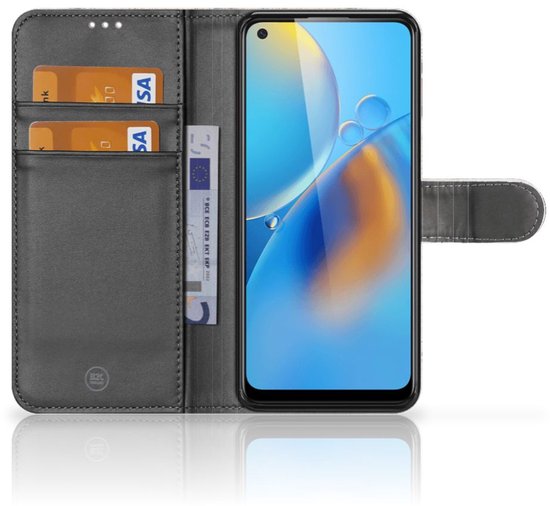 Bookcase OPPO A74 4G Case Cheetah