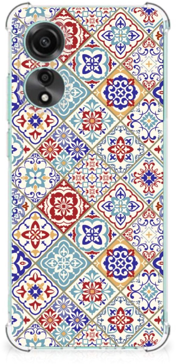 OPPO A78 4G Anti-Shock Hoesje Tiles Color