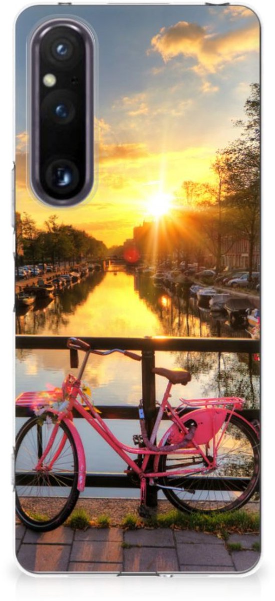 TPU Hoesje voor Sony Xperia 1 V Siliconen Back Cover Amsterdamse Grachten