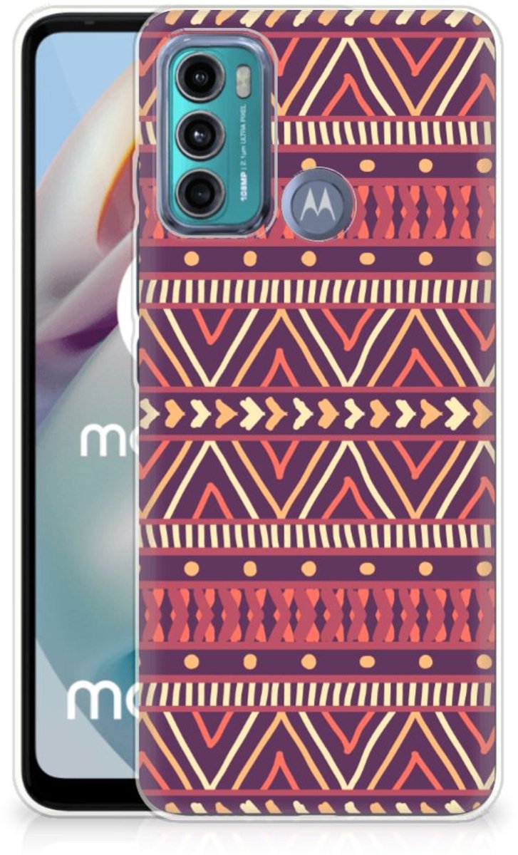 Motorola Moto G60 TPU bumper Aztec Paars
