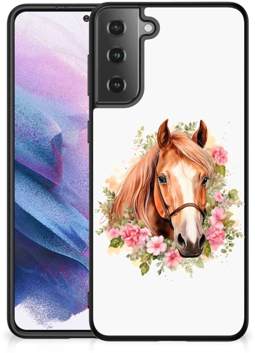 Dierenprint Telefoonhoesje voor Samsung Galaxy S21 Plus Paard