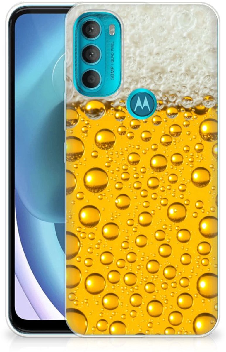 Motorola Moto G71 5G Siliconen Case Bier