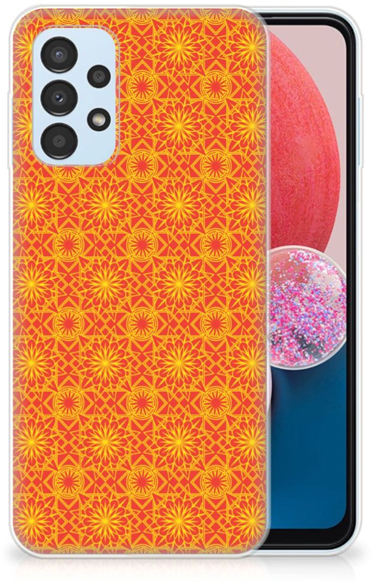 Samsung Galaxy A13 4G TPU bumper Batik Oranje