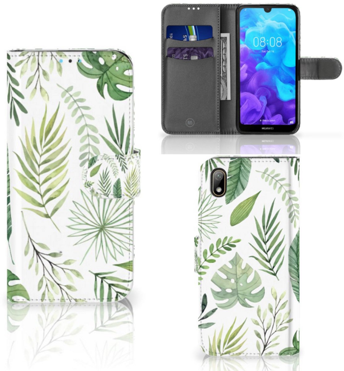 Huawei Y5 (2019) Hoesje Leaves