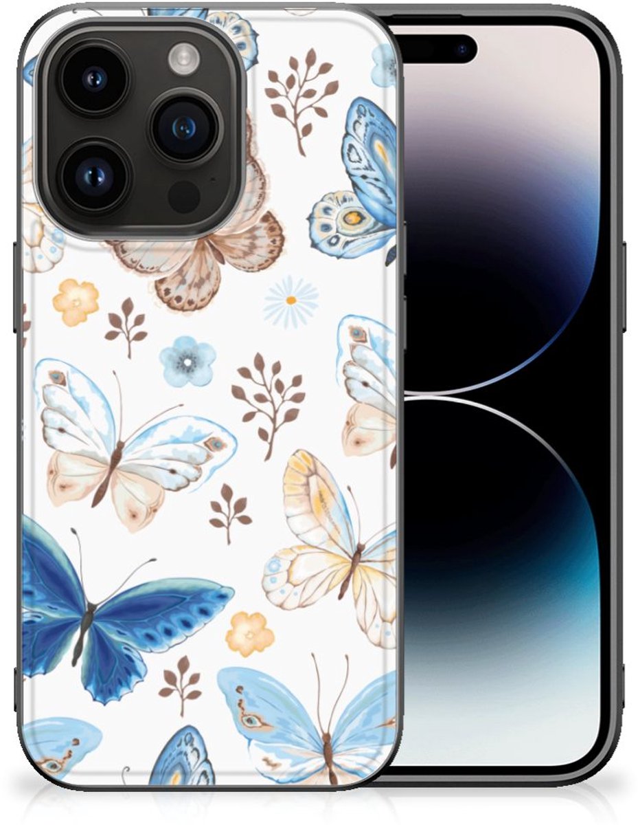 Dierenprint Telefoonhoesje voor iPhone 15 Pro Vlinder