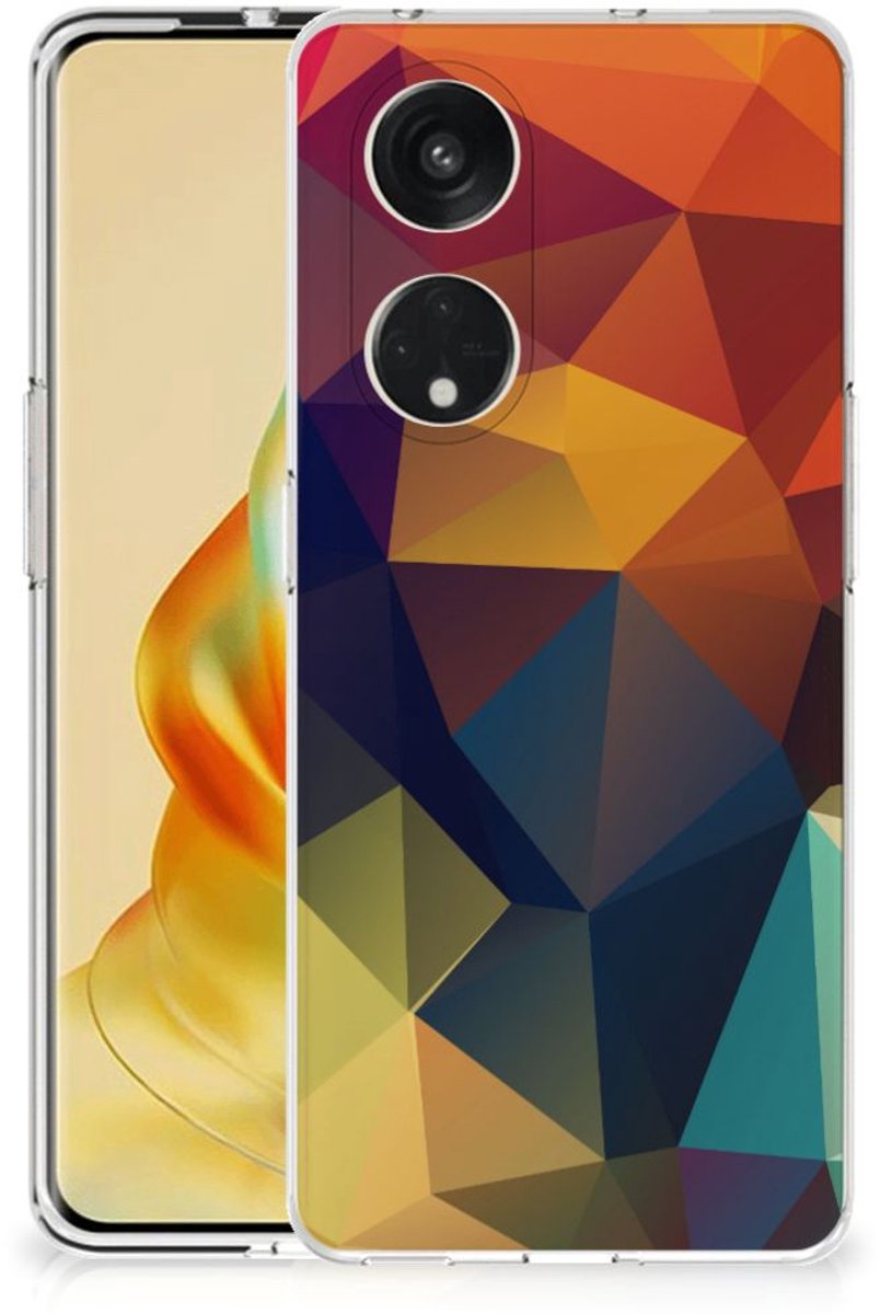 OPPO Reno8 T 5G TPU Hoesje Polygon Color