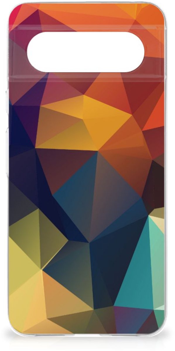 Google Pixel 8 TPU Hoesje Polygon Color